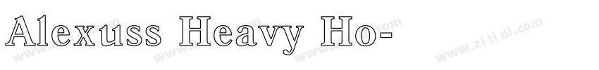 Alexuss Heavy Ho字体转换